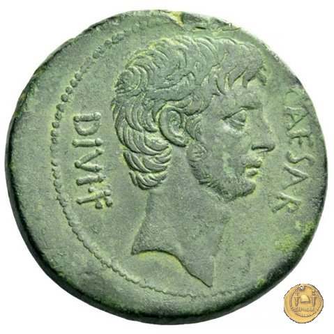 535/1 - bronzo C. Iulius Caesar Octavianus 38 BC (Italia)