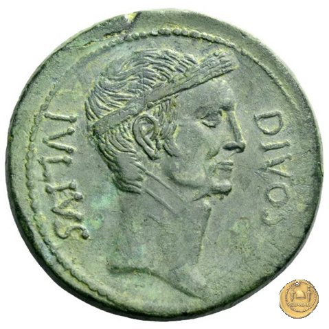 535/1 - bronzo C. Iulius Caesar Octavianus 38 BC (Italia)