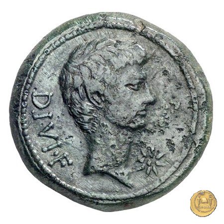 535/2 - bronzo C. Iulius Caesar Octavianus 38 BC (Italia)