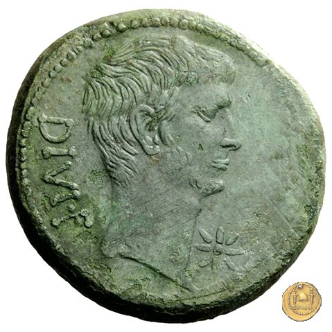 535/2 - bronzo C. Iulius Caesar Octavianus 38 BC (Italia)