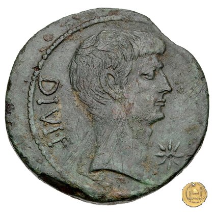 535/2 - bronzo C. Iulius Caesar Octavianus 38 BC (Italia)