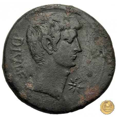 535/2 - bronzo C. Iulius Caesar Octavianus 38 BC (Italia)