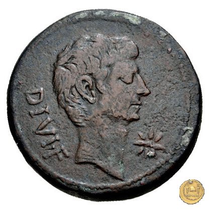 535/2 - bronzo C. Iulius Caesar Octavianus 38 BC (Italia)