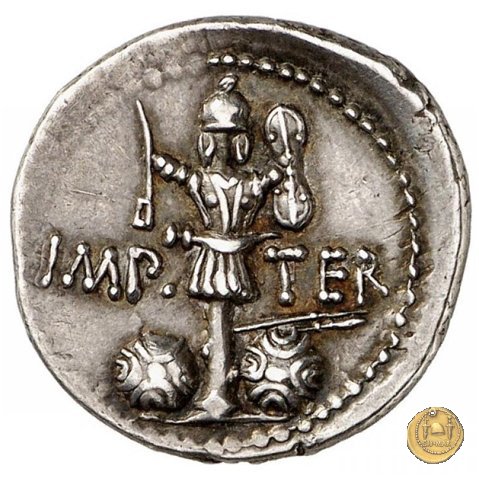 536/1 - denario M. Antonius 37 BC (Itinerante con M. Antonius)