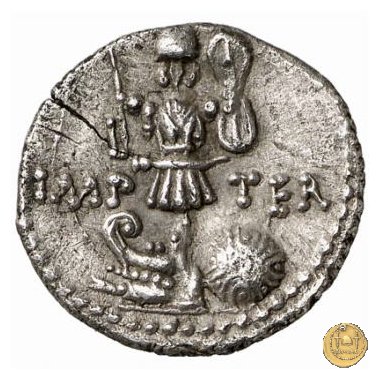 536/3 - denario M. Antonius 37 BC (Itinerante con M. Antonius)