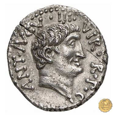 536/3 - denario M. Antonius 37 BC (Itinerante con M. Antonius)