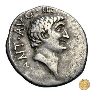 536/3 - denario M. Antonius 37 BC (Itinerante con M. Antonius)