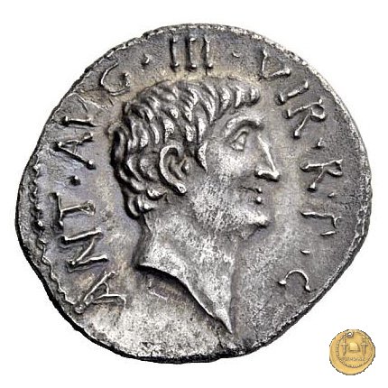 536/3 - denario M. Antonius 37 BC (Itinerante con M. Antonius)