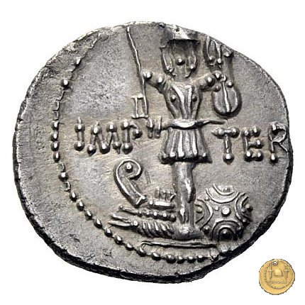 536/3 - denario M. Antonius 37 BC (Itinerante con M. Antonius)