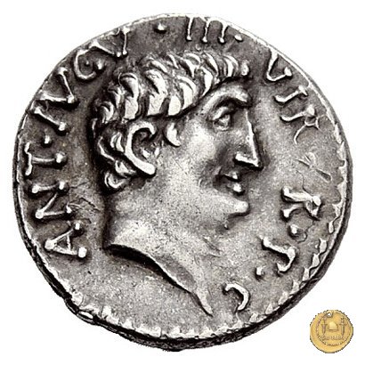 536/3 - denario M. Antonius 37 BC (Itinerante con M. Antonius)