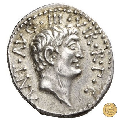 536/3 - denario M. Antonius 37 BC (Itinerante con M. Antonius)