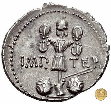 536/4 - denario M. Antonius 37 BC (Itinerante con M. Antonius)