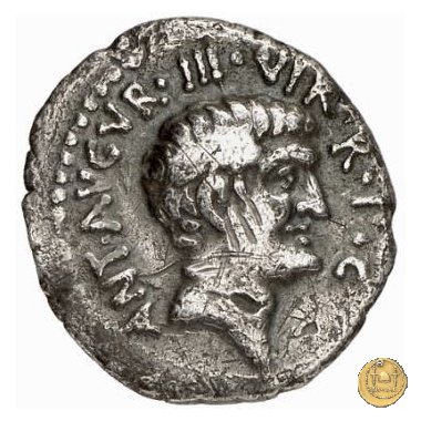 536/4 - denario M. Antonius 37 BC (Itinerante con M. Antonius)