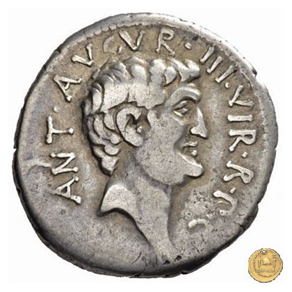 536/4 - denario M. Antonius 37 BC (Itinerante con M. Antonius)