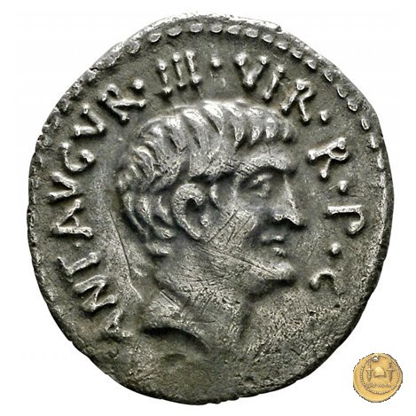 536/4 - denario M. Antonius 37 BC (Itinerante con M. Antonius)