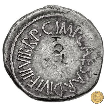 537/1 - denario C. Iulius Caesar Octavianus 37 BC (Itinerante con Octavianus)