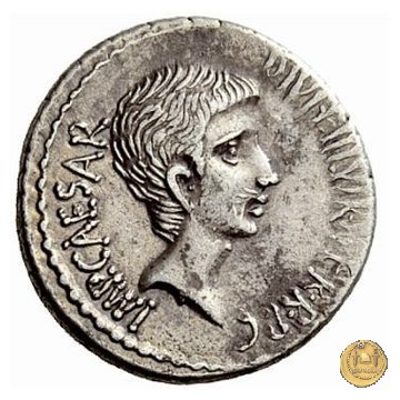 538/1 - denario C. Iulius Caesar Octavianus 37 BC (Itinerante con Octavianus)