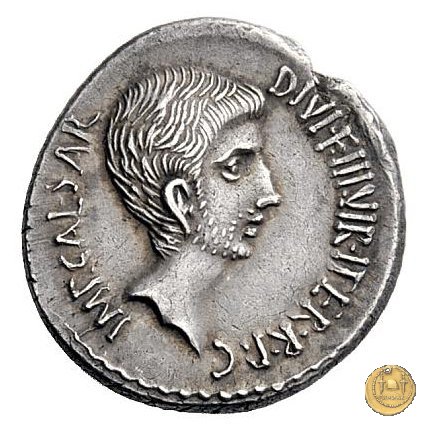 538/1 - denario C. Iulius Caesar Octavianus 37 BC (Itinerante con Octavianus)