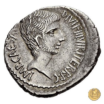 538/1 - denario C. Iulius Caesar Octavianus 37 BC (Itinerante con Octavianus)