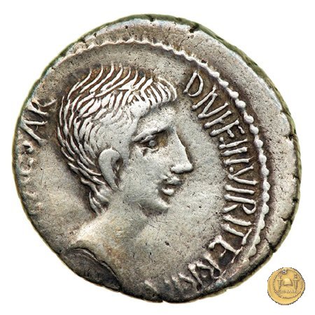 538/1 - denario C. Iulius Caesar Octavianus 37 BC (Itinerante con Octavianus)