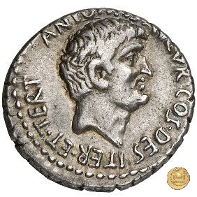 539/1 - denario M. Antonius 36 BC (Itinerante con M. Antonius)