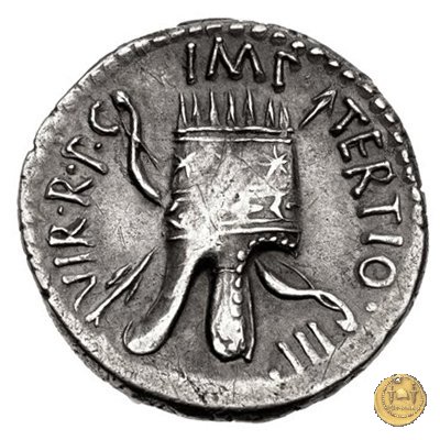 539/1 - denario M. Antonius 36 BC (Itinerante con M. Antonius)