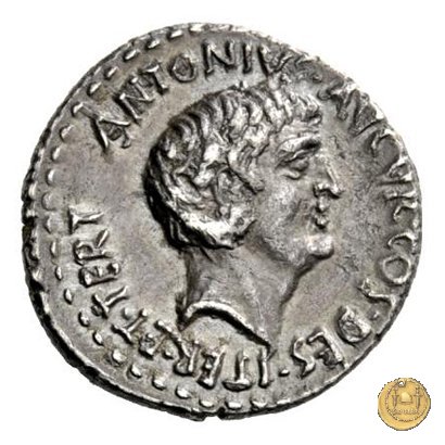 539/1 - denario M. Antonius 36 BC (Itinerante con M. Antonius)