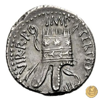 539/1 - denario M. Antonius 36 BC (Itinerante con M. Antonius)