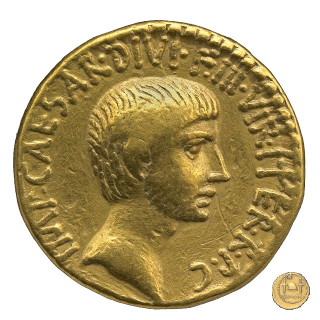 540/1 - aureo C. Iulius Caesar Octavianus 36 BC (Itinerante con Octavianus)