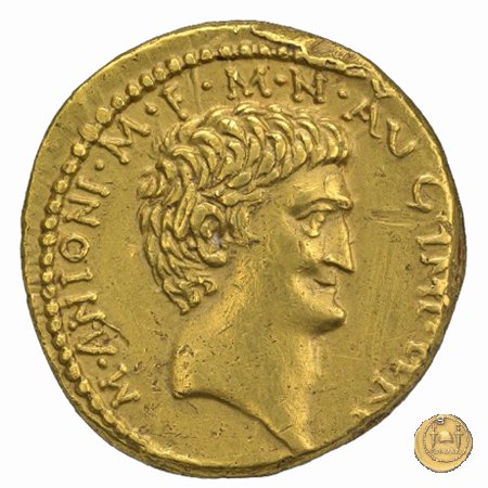 541/1 - aureo M. Antonius 34 BC (Itinerante con M. Antonius)