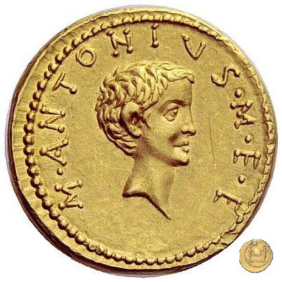 541/2 - aureo M. Antonius 34 BC (Itinerante con M. Antonius)