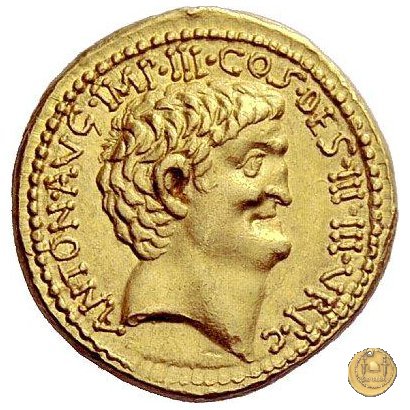 541/2 - aureo M. Antonius 34 BC (Itinerante con M. Antonius)