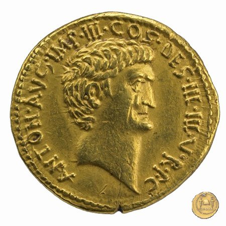 541/2 - aureo M. Antonius 34 BC (Itinerante con M. Antonius)