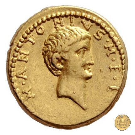 541/2 - aureo M. Antonius 34 a.C. (Itinerante con M. Antonius)