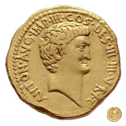 541/2 - aureo M. Antonius 34 BC (Itinerante con M. Antonius)