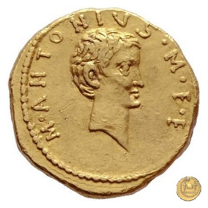 541/2 - aureo M. Antonius 34 BC (Itinerante con M. Antonius)