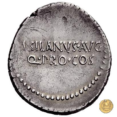 542/1 - denario M. Antonius / M. Iunius Silanus 33 BC (Itinerante con M. Antonius)