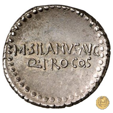 542/1 - denario M. Antonius / M. Iunius Silanus 33 a.C. (Itinerante con M. Antonius)