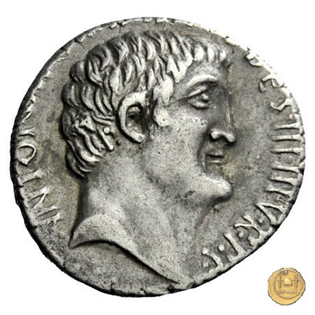 542/1 - denario M. Antonius / M. Iunius Silanus 33 BC (Itinerante con M. Antonius)