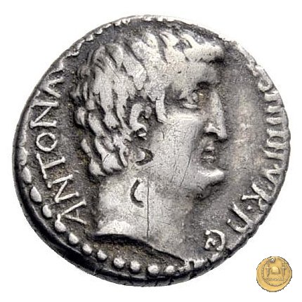 542/2 - denario M. Antonius 33 BC (Itinerante con M. Antonius)