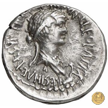 543/1 - denario M. Antonius / Cleopatra 32 BC (Itinerante con M. Antonius)