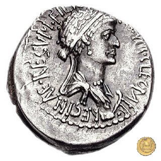 543/1 - denario M. Antonius / Cleopatra 32 BC (Itinerante con M. Antonius)