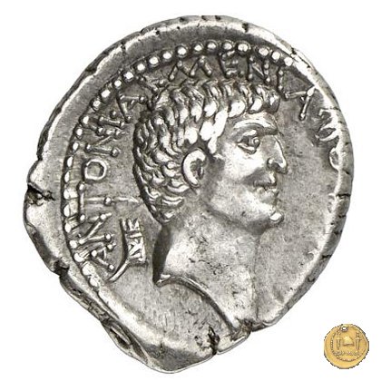 543/1 - denario M. Antonius / Cleopatra 32 BC (Itinerante con M. Antonius)