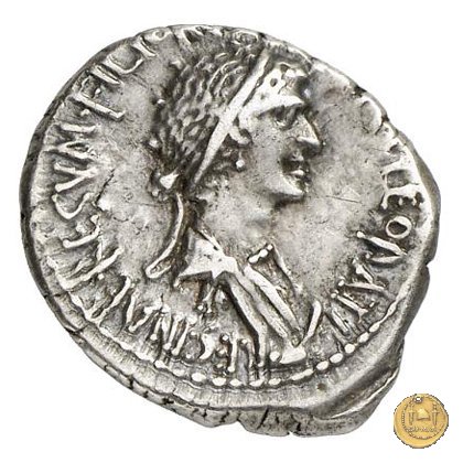 543/1 - denario M. Antonius / Cleopatra 32 BC (Itinerante con M. Antonius)