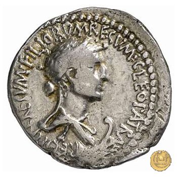 543/1 - denario M. Antonius / Cleopatra 32 BC (Itinerante con M. Antonius)