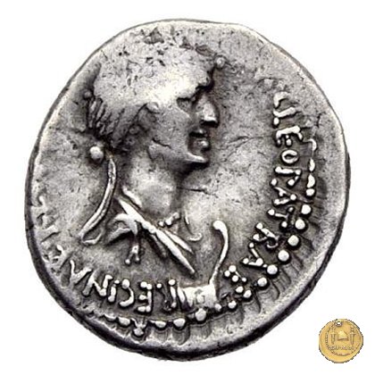 543/1 - denario M. Antonius / Cleopatra 32 BC (Itinerante con M. Antonius)