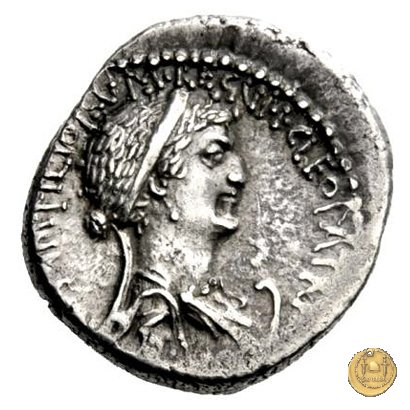 543/1 - denario M. Antonius / Cleopatra 32 BC (Itinerante con M. Antonius)