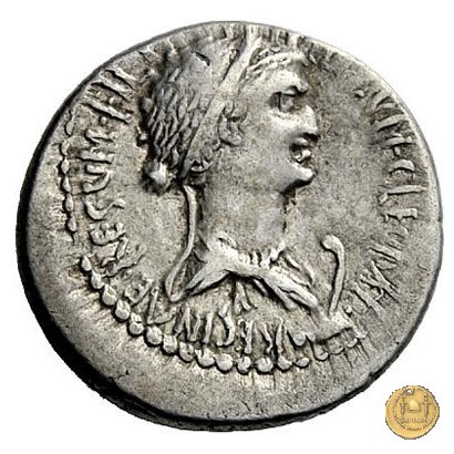 543/1 - denario M. Antonius / Cleopatra 32 BC (Itinerante con M. Antonius)