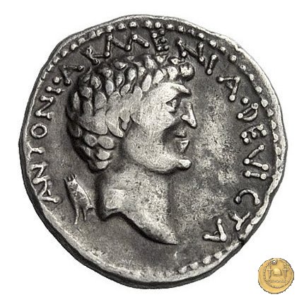 543/1 - denario M. Antonius / Cleopatra 32 BC (Itinerante con M. Antonius)