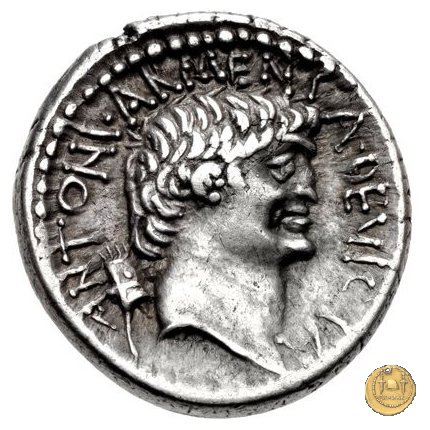 543/1 - denario M. Antonius / Cleopatra 32 BC (Itinerante con M. Antonius)